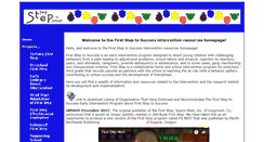 Desktop Screenshot of firststeptosuccess.org