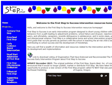 Tablet Screenshot of firststeptosuccess.org